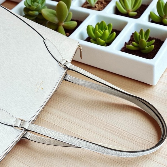 NWT Kate Spade NY Pebbled Leather Ivory Monica Tote! COA! - Picture 8 of 12